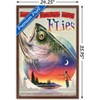 Trends International James Mazzotta - Bass Fly Fish Framed Wall Poster Prints - 3 of 4