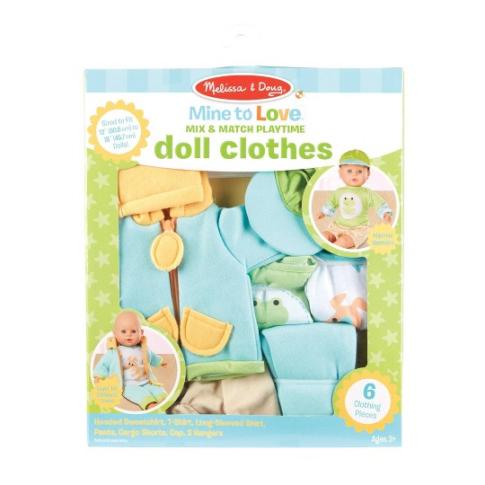 melissa & doug mine to love doll cradle