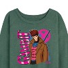 Women's - Marvel - X-Men Gabmit With Logo Lightweight French Terry Wide Neck Long Sleeve Graphic Shirt - 2 of 4