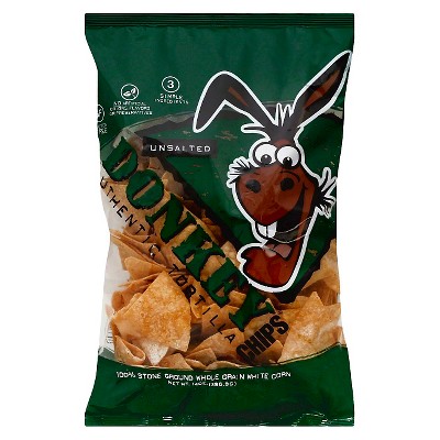 Donkey Chips - Unsalted Tortilla Chips - 14oz
