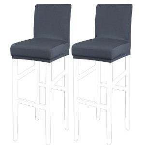 PiccoCasa Bar Pub Counter Height Side Stretch Chair Covers with Elastic Band - 1 of 4