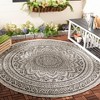 Courtyard CY8734 UV & Stain Resistant Non-Shedding Power Loomed Indoor/Outdoor Rugs - Safavieh - 2 of 4