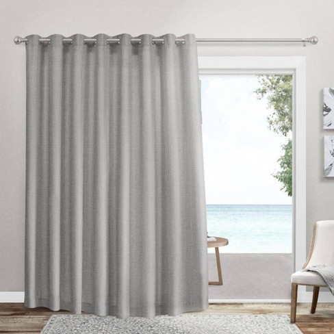 108 X96 Loha Patio Grommet Top Single Curtain Panel Light Gray Exclusive Home Target