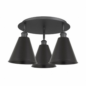 Ballston Cone - 3 Light Flush Mount In Industrial Style-10.5 Inches Tall and 19.75 Inches Wide - 1 of 1