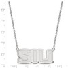 Black Bow Jewelry Sterling Silver Southern Illinois Salukis NCAA Necklace 18 Inch - 2 of 4