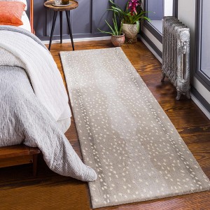 Hauteloom Curdworth Fawn Deer Printed Wool Rug - 1 of 4