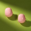 SOHI Women's Baby Pink The Small Semi-Chunky Hoop Earrings - 2 of 4