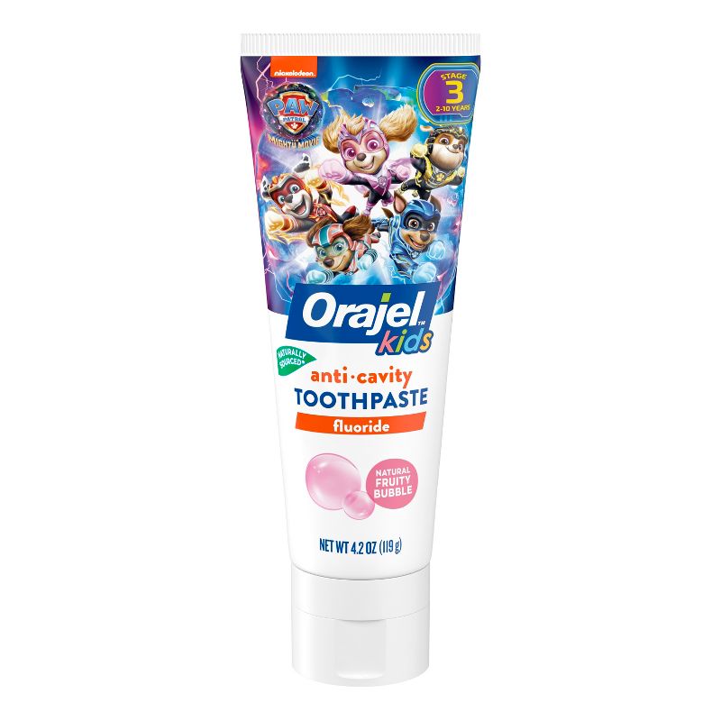 Orajel Kids Paw Patrol Anticavity Fluoride Toothpaste - Fruity Bubble - 4.2oz, 1 of 13