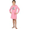 DC Comics Girls Rule Supergirl Batgirl Wonder Woman French Terry Nightgown Pink - 4 of 4