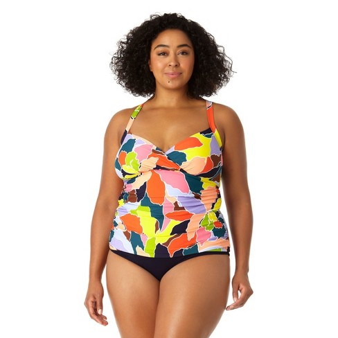 Plus Size Twist Shirred One Piece Swimsuit - Anne Cole Plus