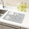 REGALWOVEN Fast Absorbing Microfiber Dish Drying Mat for Kitchen Counter Dishes Utensils Pots - 2 of 4