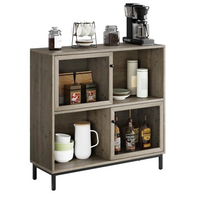 Sideboard Cabinet, Farmhouse Kitchen Buffet Storage Cabinet with Sliding Door, Industrial Coffee Bar Cabinet