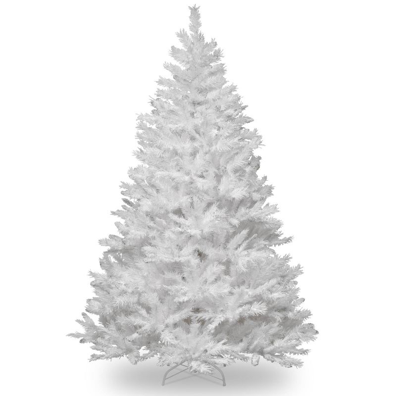 7.5ft National Christmas Tree Company Winchester White Pine Silver Glitter Full Artificial Christmas Tree, 1 of 6