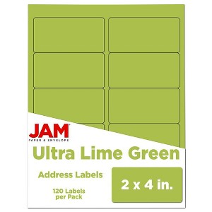 JAM Paper Mailing Labels 2" x 4" 120ct - 1 of 4