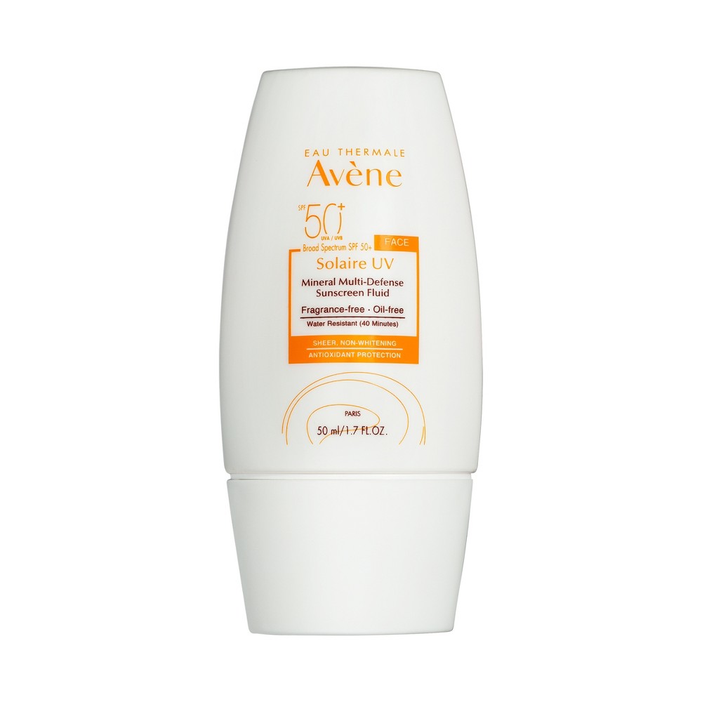 Photos - Sun Skin Care Avene Avène Solaire UV Mineral Multi-Defense Face Fluid Sunscreen - SPF 50 - 1.7 