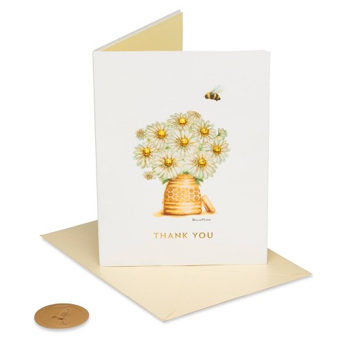 Honeybee With Daisies Print Card - Papyrus : Target