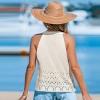 Women's Chic Crochet Knit Tank Top with Boho Flair - Cupshe - 4 of 4