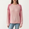 Anna-Kaci Women's Long Sleeve Colorblock Pullover Top with Crew Neck and Relaxed Fit - 3 of 4
