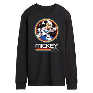 Men's - Disney - Mickey 28 Space Badge Long Sleeve Graphic T-Shirt - 1 of 4