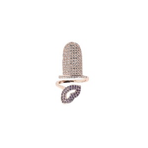 SOHI Women's Crystal Silver Stylish Serenity Bands - 1 of 4