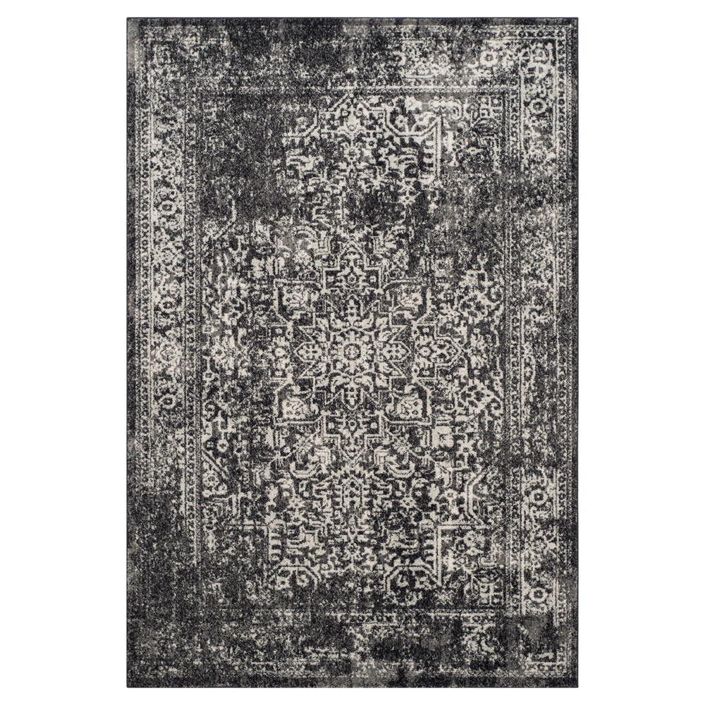 Evoke Rug - Black/Gray - 4'x6' - Safavieh