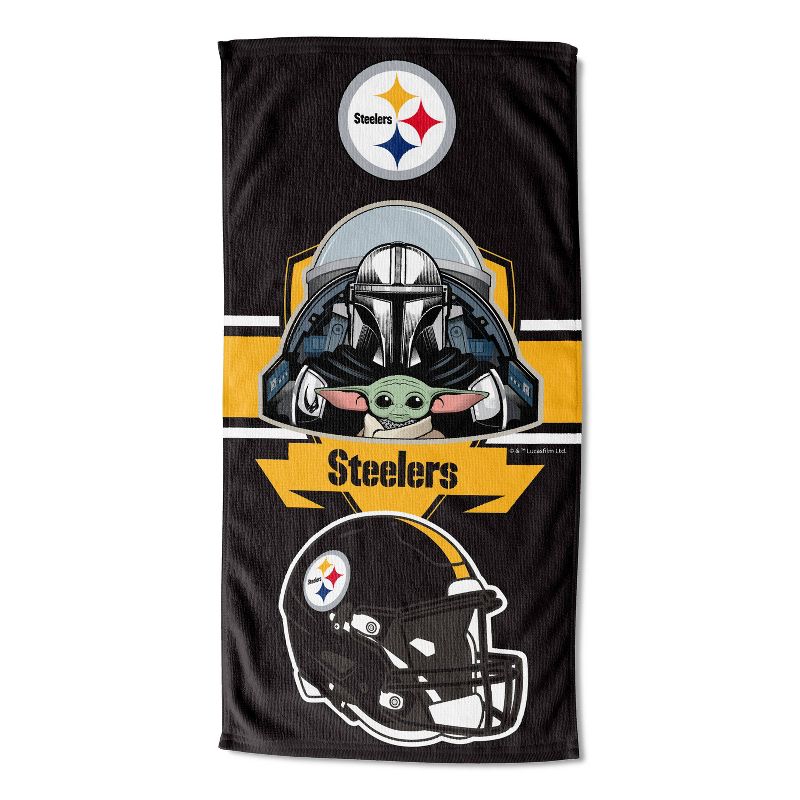 27&#34;x54&#34; NFL Pittsburgh Steelers Star Wars Hugger with Beach Towel, 2 of 4