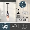 VAXCEL Milano Bronze Mini Pendant Ceiling Light Black and White Glass - 4 of 4
