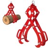 W Logging Tongs with Claws, Log Grapple Hook for Timber and Firewood, 360 Degree Swivel, Heavy Steel Log Grabber , Material Handling, Capacity, Red - 2 of 4