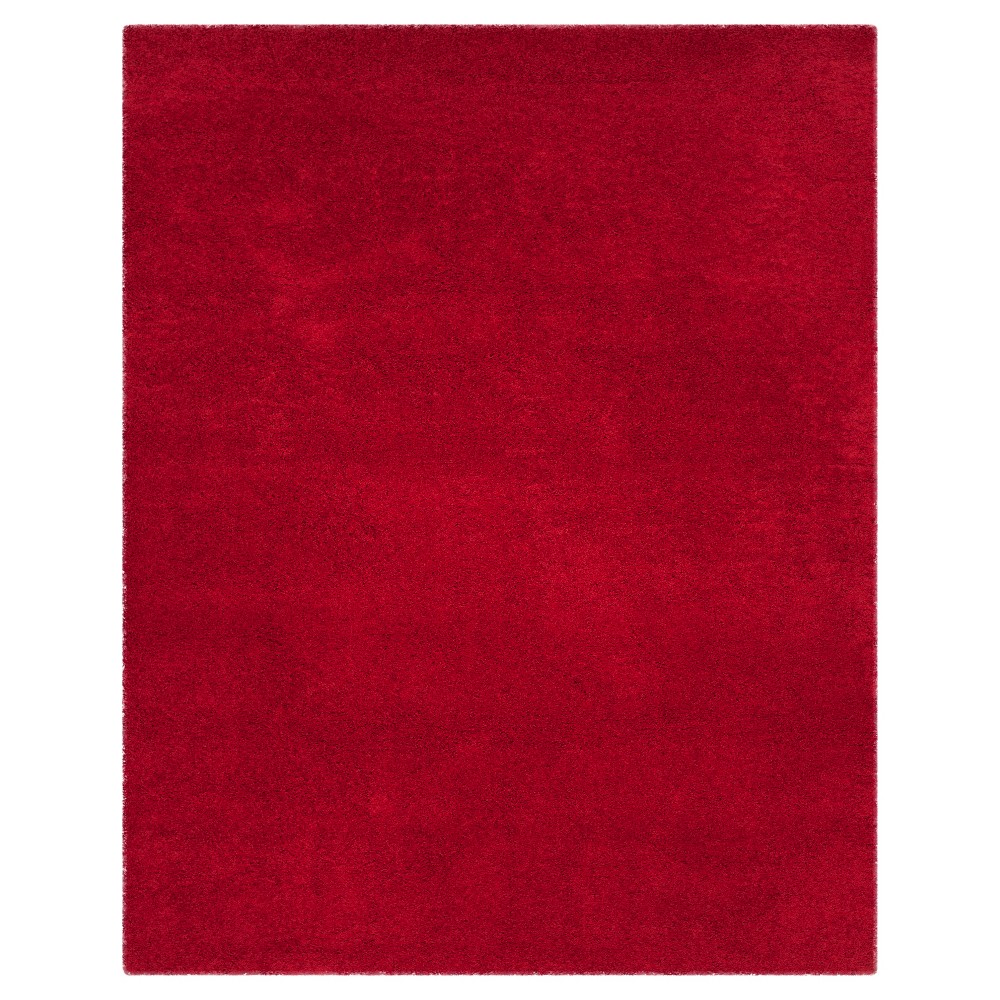 8'x10' Rayan Solid Loomed Area Rug Red - Safavieh