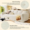 MYINDA 85.8"  Chenille Fabric 3-Seater Sofa, 23.6" Deep Seat Full Sponge Compression Design - 4 of 4