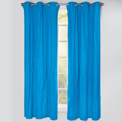 blue curtains