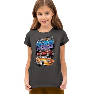 Boys' Short Sleeve Fast And the Furious Smokin Street Cars T-Shirt - 1 of 4