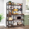 LITTLE TREE 5 Tier 43" Bakers Rack Brown/Black - 2 of 4