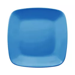 Smarty Had A Party 8.5" Blue Flat Rounded Square Disposable Plastic Buffet Plates (120 Plates)