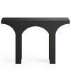 Syemin Console Tables Modern Black Console Table for Entryway Behind Sofa, Narrow Hallway Table with Arched Base, Black, 47.24"*11.81"*33.86" - 2 of 4