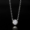 Ross-Simons 0.15 Carat Bezel-Set Lab-Grown Diamond Necklace in Sterling Silver - 3 of 4