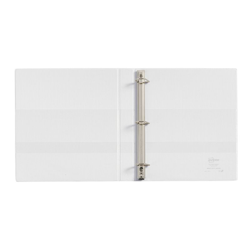 Avery 1&#34; Ring Binder, Heavy Duty with Clear Cover - White, 4 of 6
