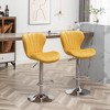 DOMETOUR Adjustable Swivel Barstools with Upholstered Set of 2 - 3 of 4