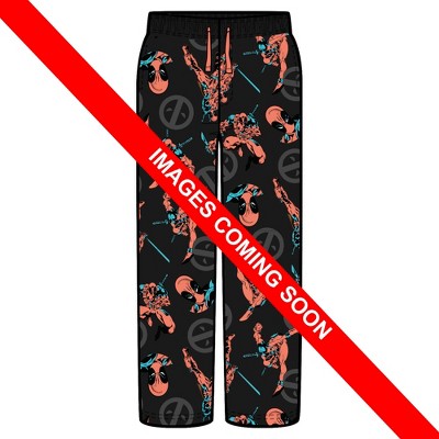 Mens Marvel: Deadpool Merc with a Mouth Logo Lounge Pants