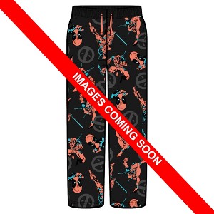 Mens Marvel: Deadpool Merc with a Mouth Logo Lounge Pants - 1 of 3