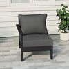 WestinTrends  Avalon Outdoor Patio HDPE Left Arm Facing Sectional Corner Club Chair with Patio Cushions - 2 of 4