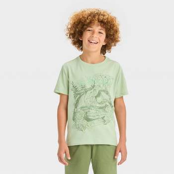 Boys' Short Sleeve Snapping Turtle 'Oh Snap!' Graphic T-Shirt - Cat & Jack™ Green