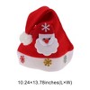Unique Bargains Christmas Hat Polyester Red 10.24"x13.78" 1 Pc - 3 of 4