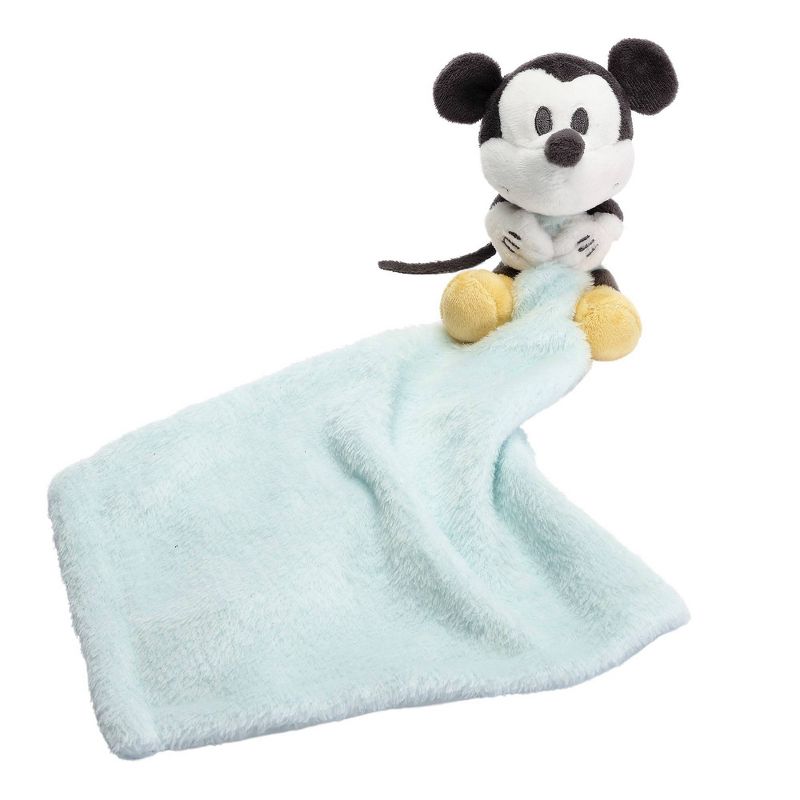 Lambs &#38; Ivy Disney Baby Little Mickey Mouse Soft Blue Security Blanket, 1 of 6