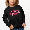 Be Mine Knit Print - Toddler Graphic Sweatshirt - 3 of 4