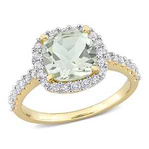 EVERLY JEWELRY | Rose Plated Sterling Silver 2 3/8 CT TGW Opal and White Topaz Halo Ring - 1 of 4