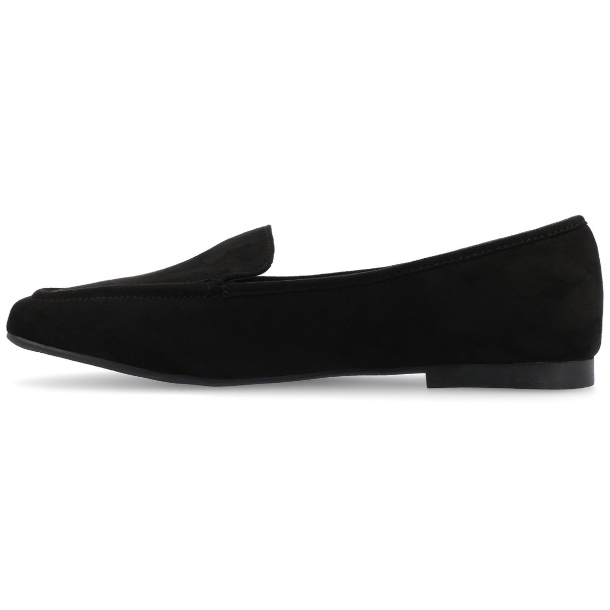 Женские туфли Journee Collection Women's Tullie Slip On Square Toe Loafer Flats Black 8 — фото 2
