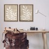 Stupell Industries Boho Botanical Leaf Silhouette 2pc Floating Frame Art Set - 2 of 4