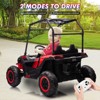 24V 2 Seater Ride On UTV Car, 4WD Electric Off-Road Truck with Sun Shade, Side By Side Battery Powered Toy Car with Remote Control, Music, Lights - 4 of 4