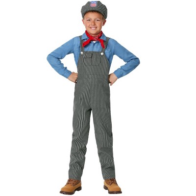 Halloweencostumes.com Medium Train Engineer Costume For Children, Black ...